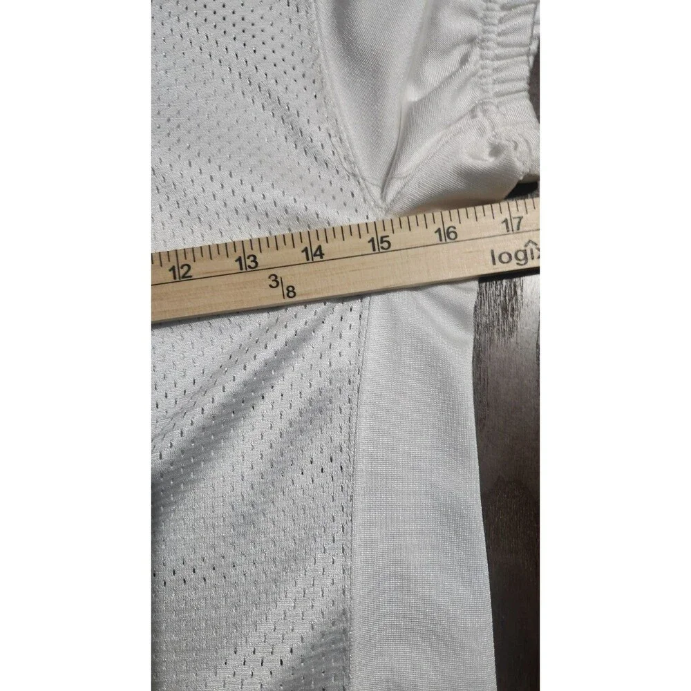 Nike Practice Jersey Football Elastic Short Sleeve Youth Boys White Mesh SZ L